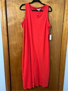 Elizabeth and James Red Sleeveless Maxi Dress
